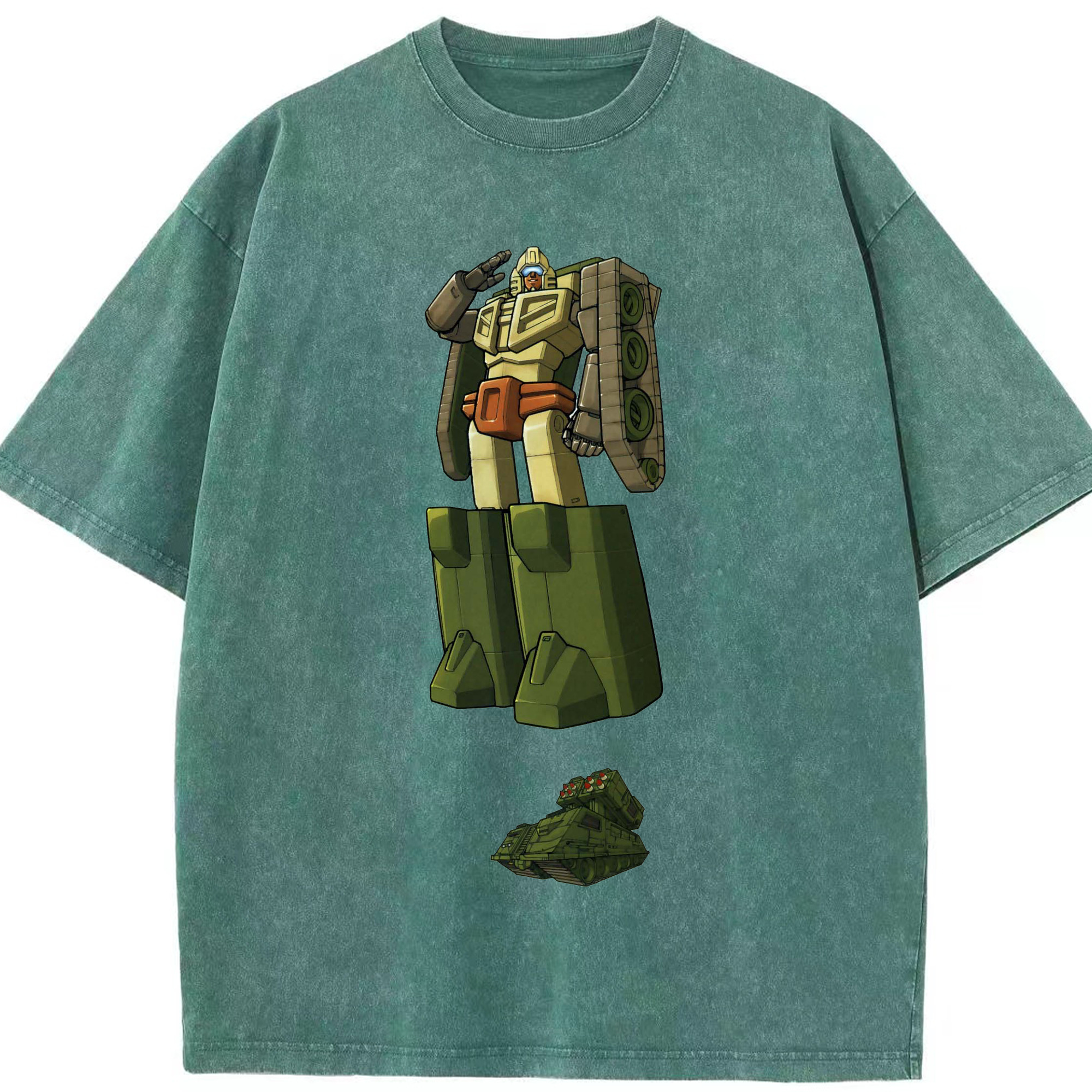 （画像用）  綿100% ヴィンテージ風 半袖Tシャツ（フロントプリント）